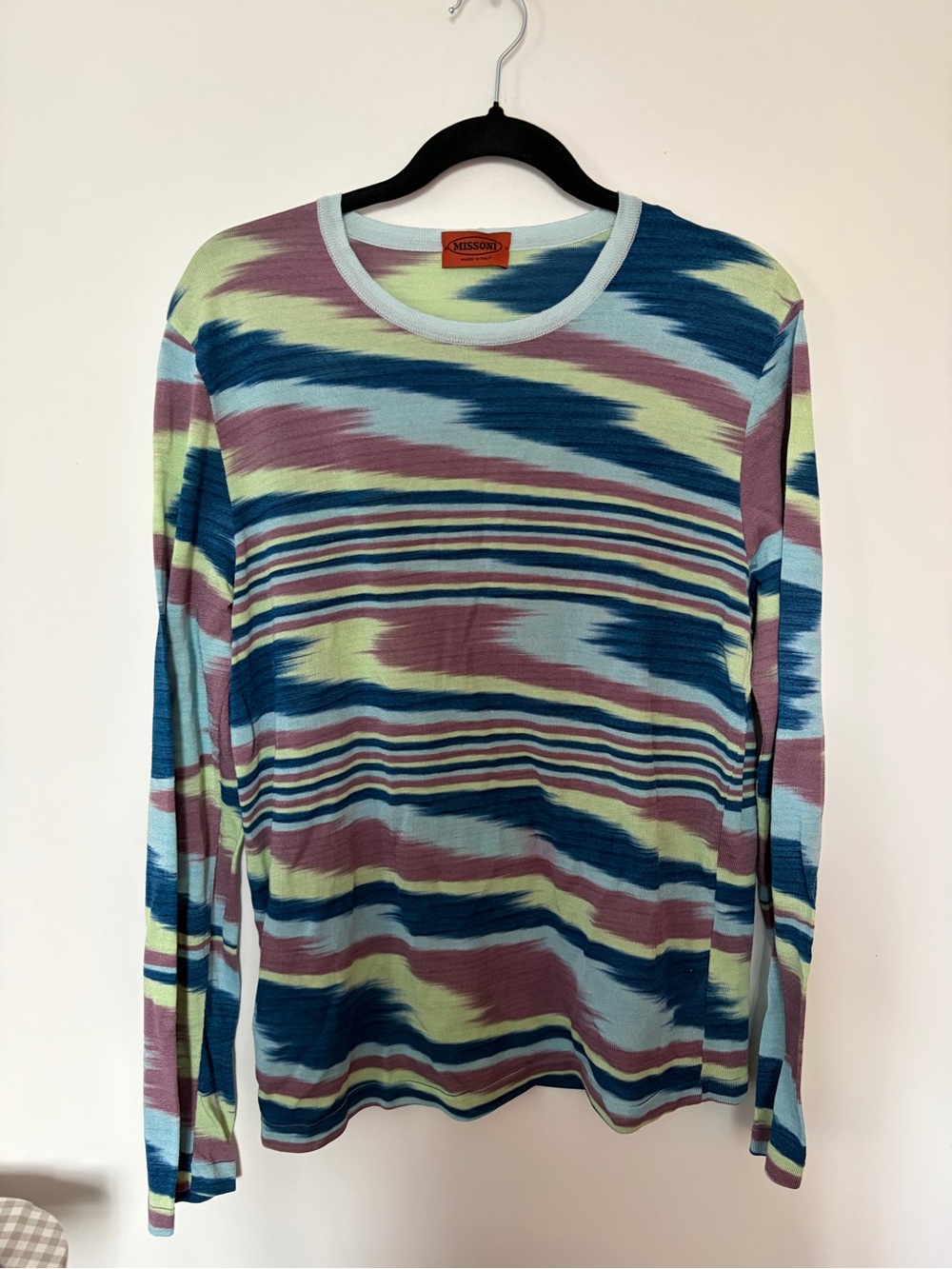 Missoni Long-Sleeve Striped Knit Shirt - Size 52